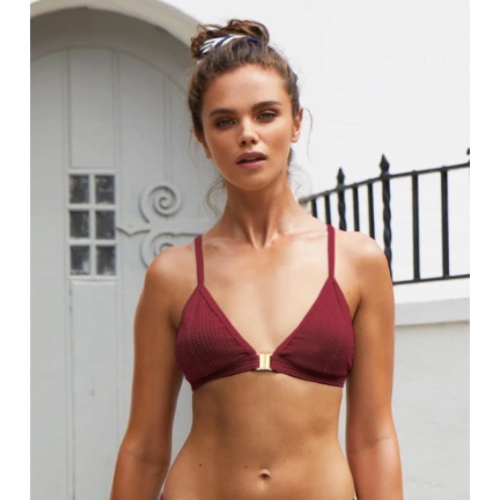 NWT DUSKII Raspberry Italian Braided Lycra Bikini Set (S/M)